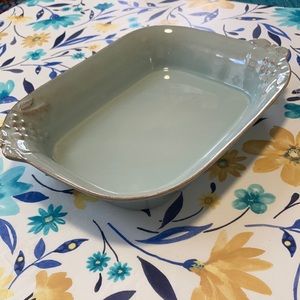 Robins Egg Blue rectangular baker 11”